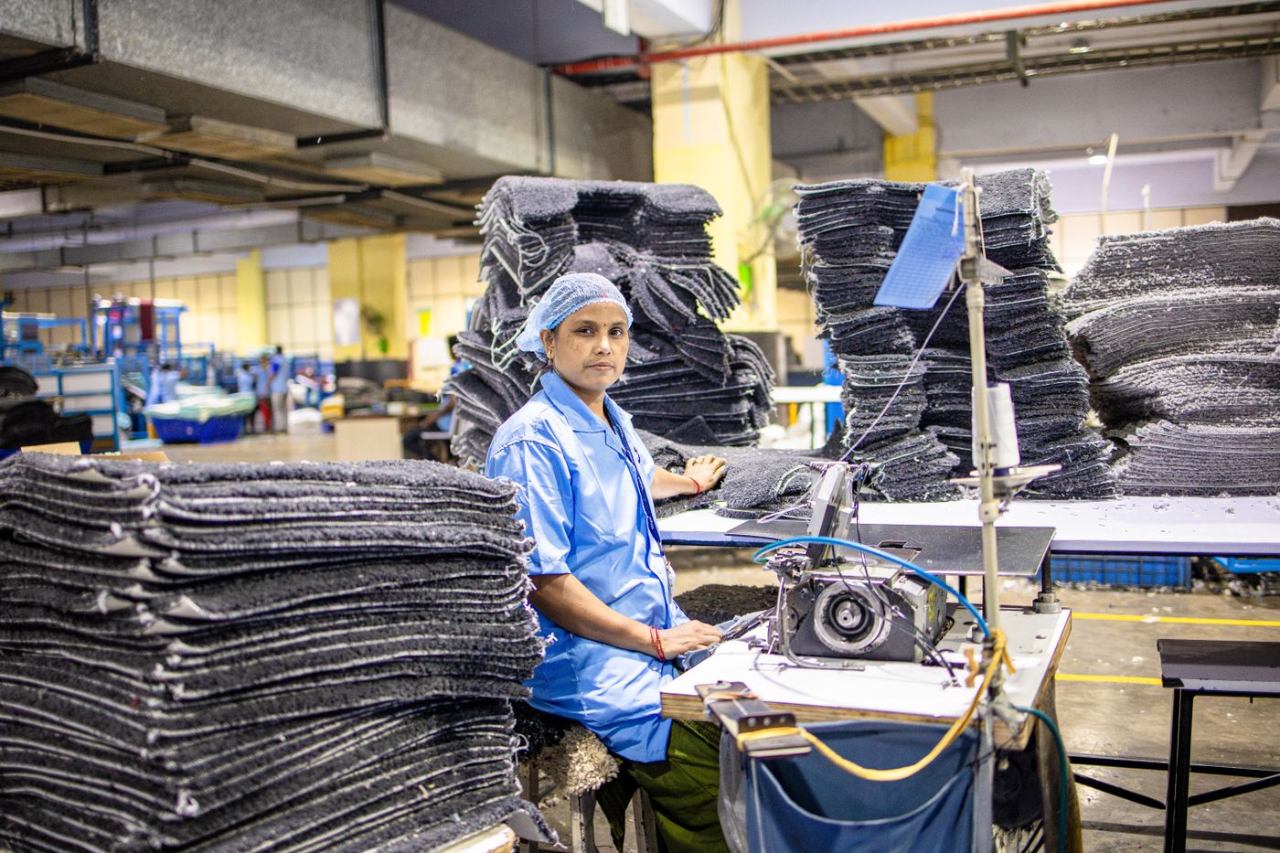 Garment factory sewing and production